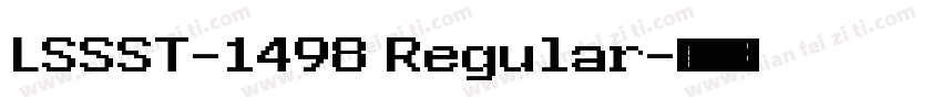 LSSST-1498 Regular字体转换